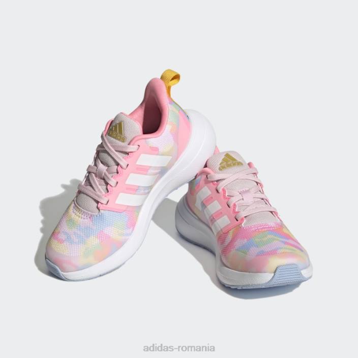 Adidas fortarun 2.0 cloudfoam pantofi sport alergare dantela roz copii zori roz/alb/albastru 2JBN24481
