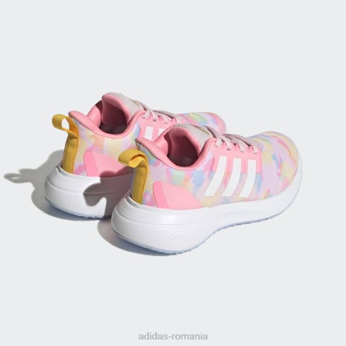 Adidas fortarun 2.0 cloudfoam pantofi sport alergare dantela roz copii zori roz/alb/albastru 2JBN24481