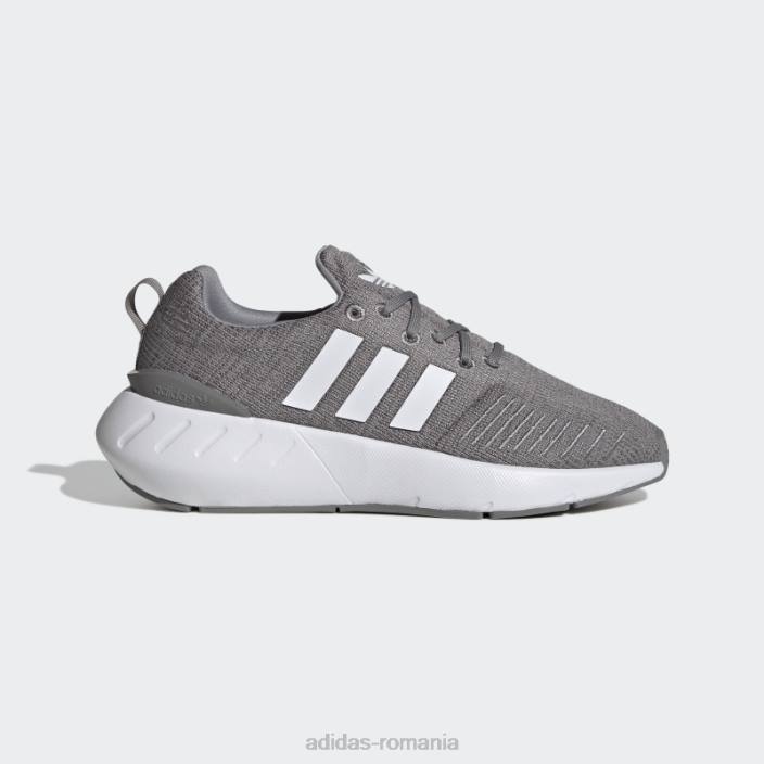 Adidas gri swift run 22 pantofi moda copii gri/alb 2JBN24531