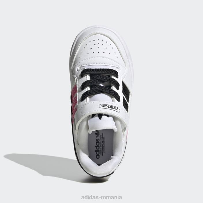 Adidas magenta forum pantofi joase copii alb/negru/magenta 2JBN24687