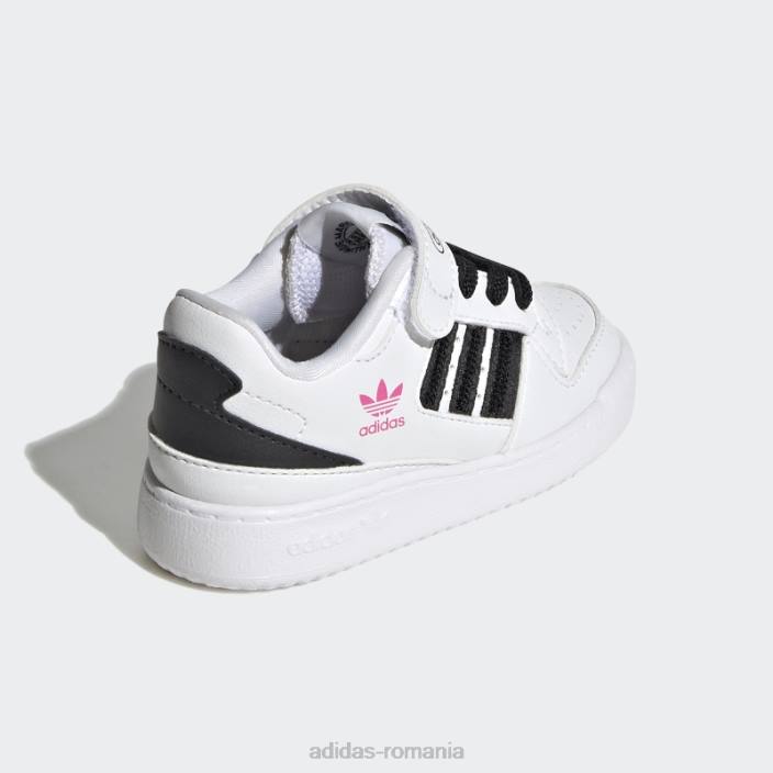 Adidas magenta forum pantofi joase copii alb/negru/magenta 2JBN24687