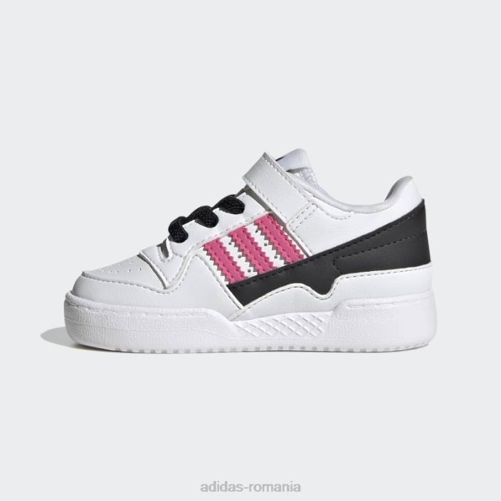 Adidas magenta forum pantofi joase copii alb/negru/magenta 2JBN24687
