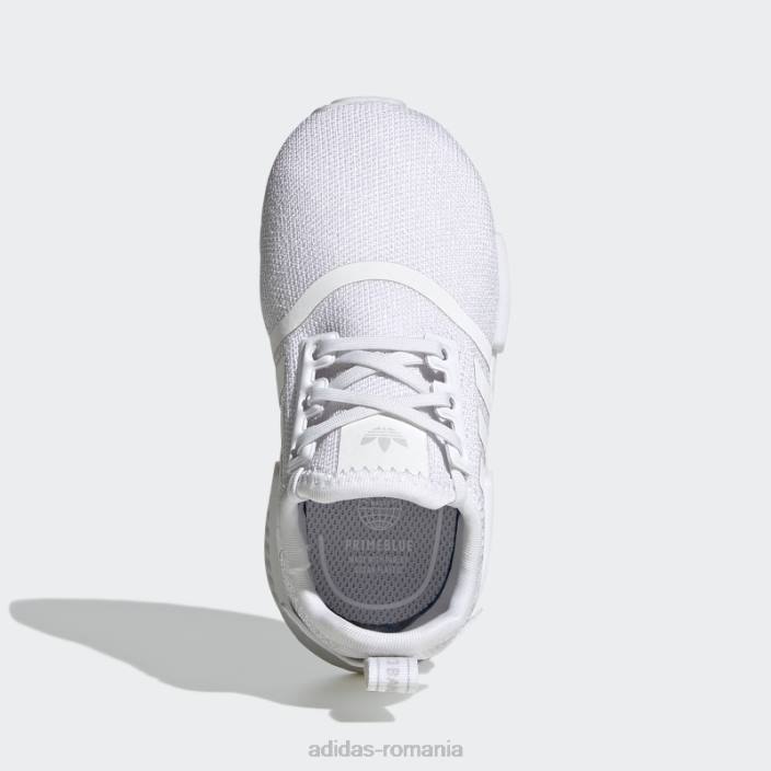 Adidas nmd-r1 pantofi rafinati gri fierbinte copii alb/gri 2JBN24685