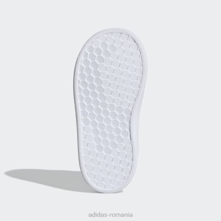 Adidas pantofi Grand Court albi copii alb negru 2JBN24506