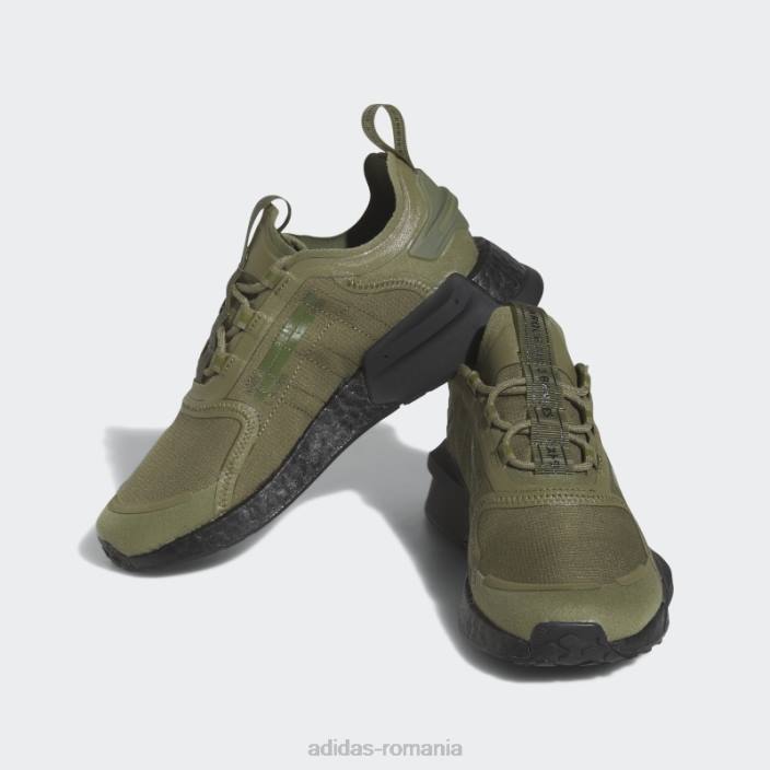 Adidas pantofi adidas nmd-v3 olive copii măsliniu/negru 2JBN24663