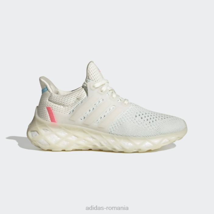 Adidas pantofi albi ultraboost web ADN copii alb/albastru 2JBN24665