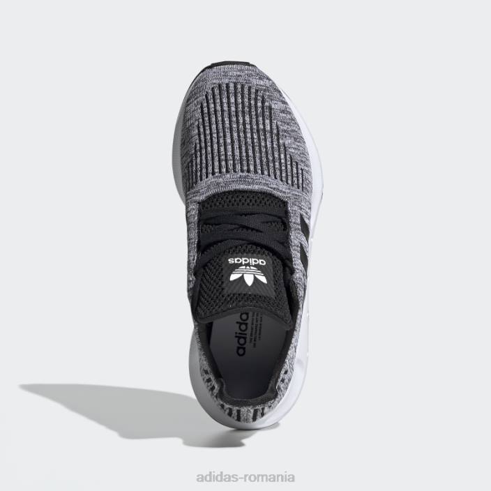 Adidas pantofi de alergare rapidă negru de modă copii alb negru 2JBN24464