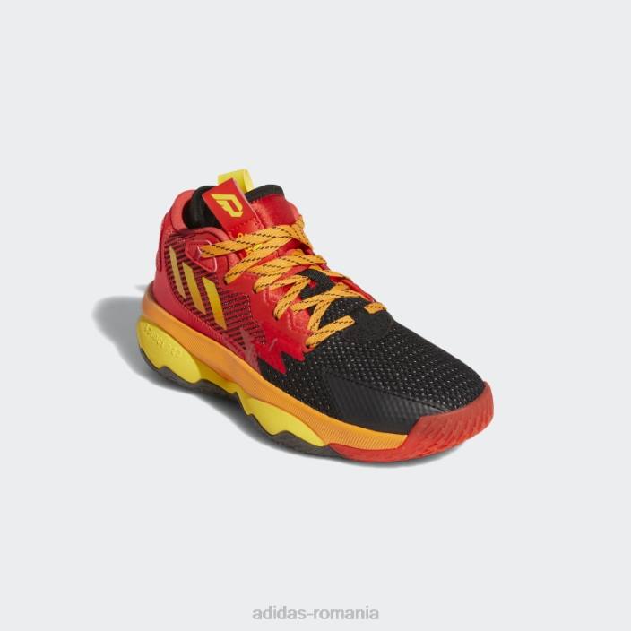 Adidas pantofi de baschet super Dame 8 portocalii eleganti copii roșu/galben/portocaliu 2JBN24712