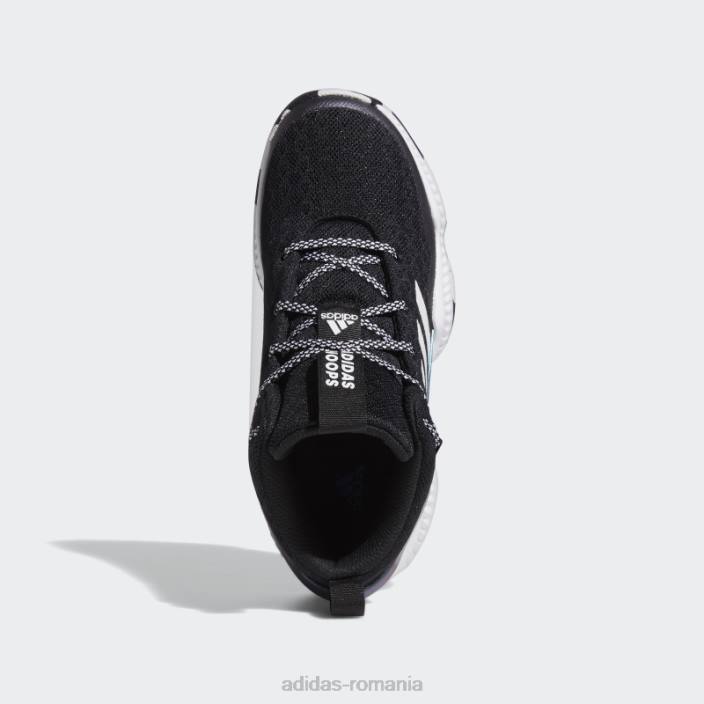 Adidas pantofi de blocare negri copii alb negru 2JBN24752
