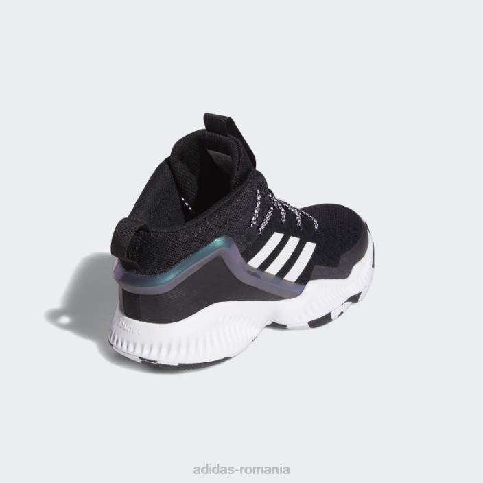 Adidas pantofi de blocare negri copii alb negru 2JBN24752