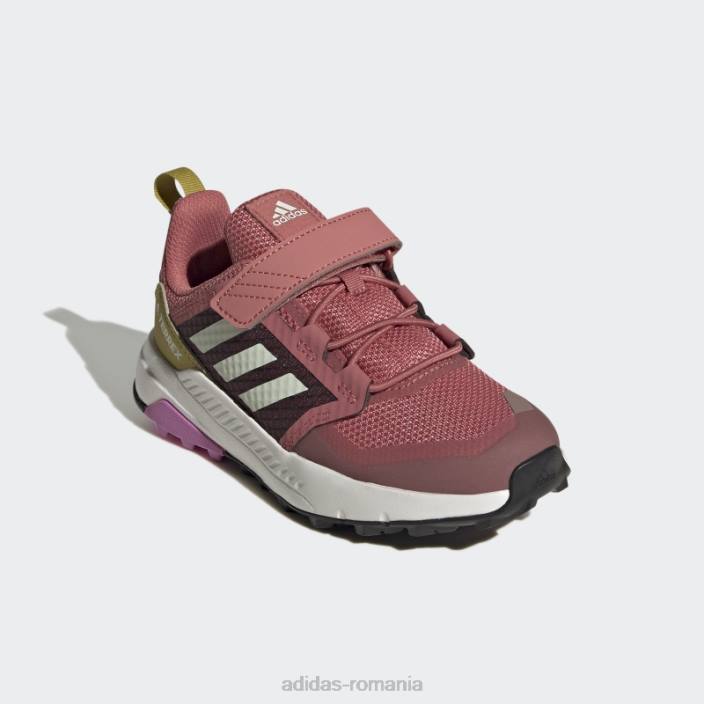 Adidas pantofi de drumeție roșii terrex trailmaker copii roșu/verde/liliac 2JBN24742