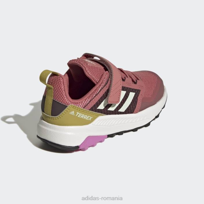 Adidas pantofi de drumeție roșii terrex trailmaker copii roșu/verde/liliac 2JBN24742