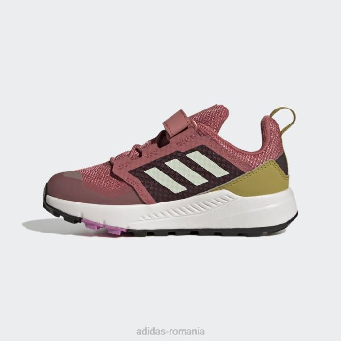 Adidas pantofi de drumeție roșii terrex trailmaker copii roșu/verde/liliac 2JBN24742