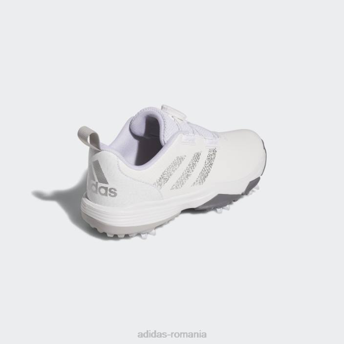 Adidas pantofi de golf alb pentru juniori codechaos 22 boa adidas copii alb/argintiu/gri 2JBN24783