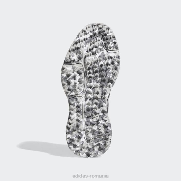 Adidas pantofi de golf gri juniori s2g fără vârfuri stilați copii alb/gri 2JBN24787