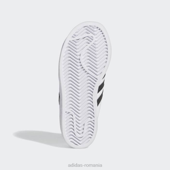 Adidas pantofi de superstar blue rush copii papură alb/negru/albastru 2JBN24793