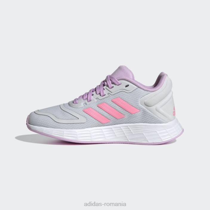 Adidas pantofi duramo 10 roz fascicul copii gri liniuță/roz fascicul/liliac 2JBN24797