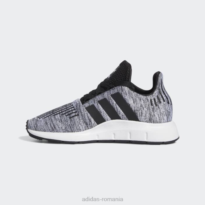 Adidas pantofi eleganti Swift Run negri copii alb negru 2JBN24451