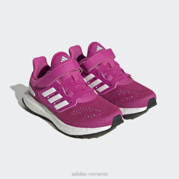Adidas pantofi eleganti mint pureboost 22 copii fucsia/alb/menta 2JBN24458