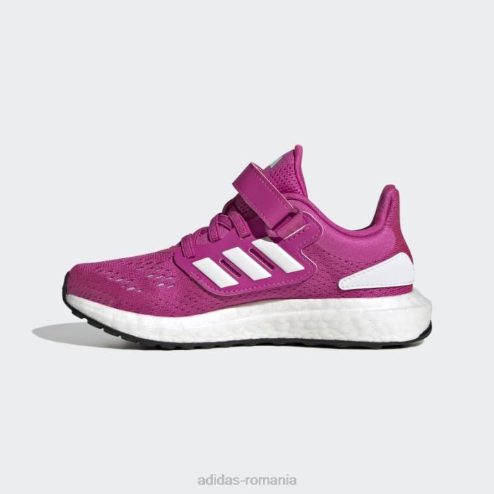 Adidas pantofi eleganti mint pureboost 22 copii fucsia/alb/menta 2JBN24458