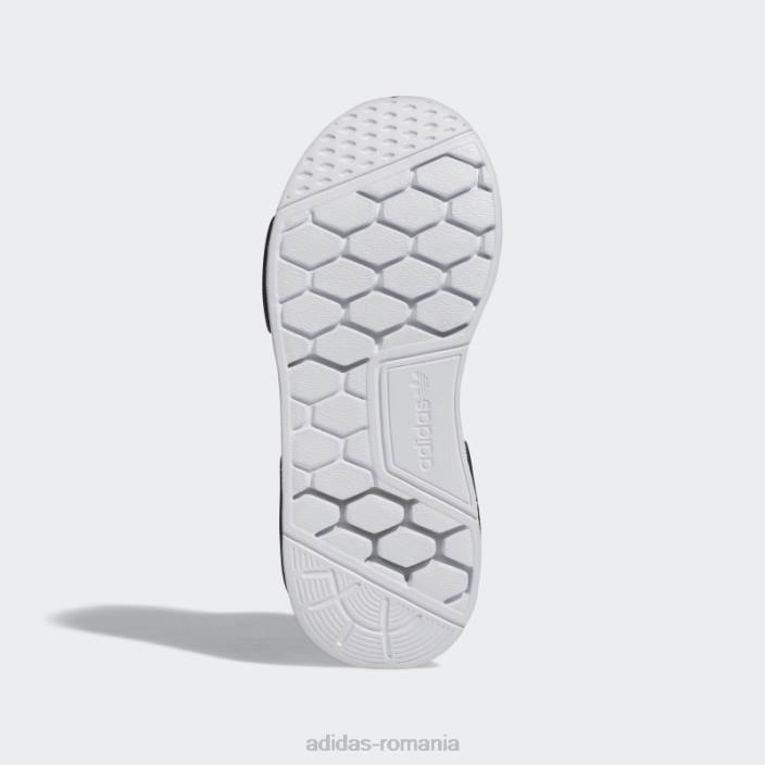 Adidas pantofi eleganti nmd 360 albi copii alb negru 2JBN24649