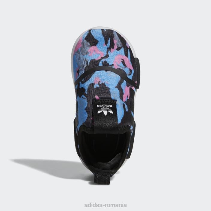 Adidas pantofi hot nmd 360 alb copii alb negru 2JBN24647