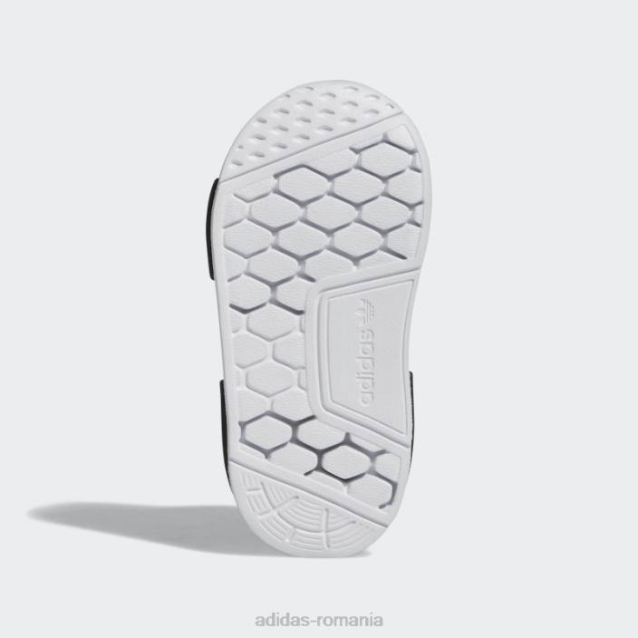 Adidas pantofi hot nmd 360 alb copii alb negru 2JBN24647