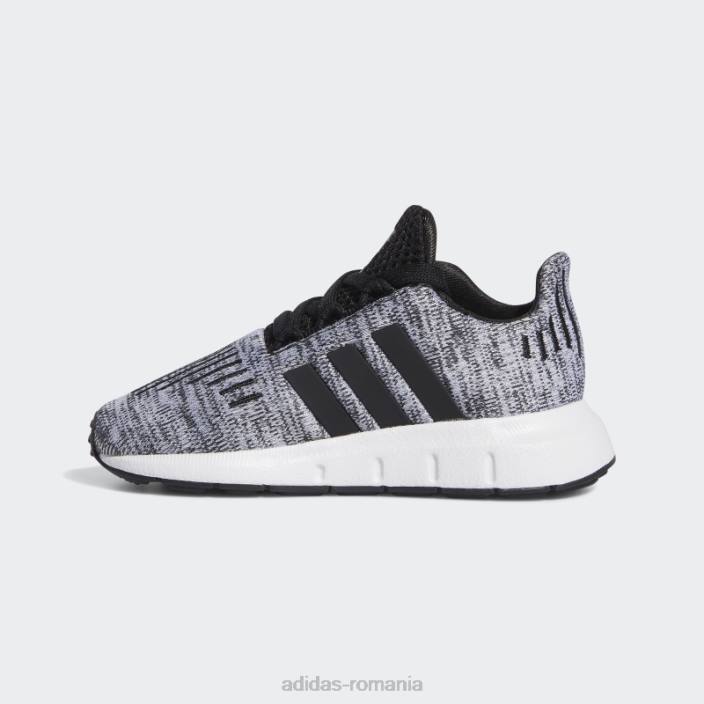 Adidas pantofi hot swift run negri copii alb negru 2JBN24457