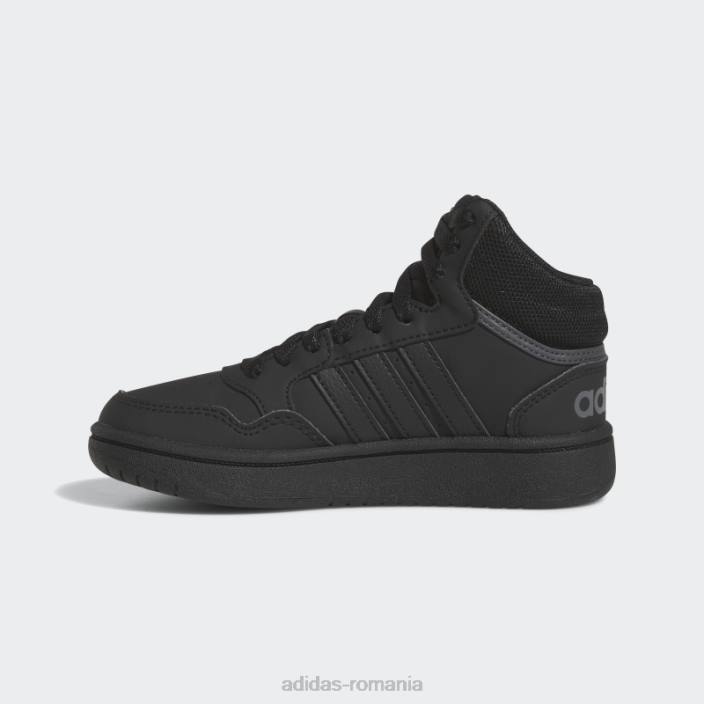 Adidas pantofi mijlocii hoops gri copii gri inchis 2JBN24937