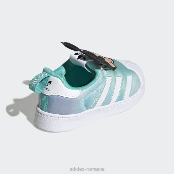Adidas pantofi mint rush disney superstar 360 copii mint rush/negru/alb 2JBN24701
