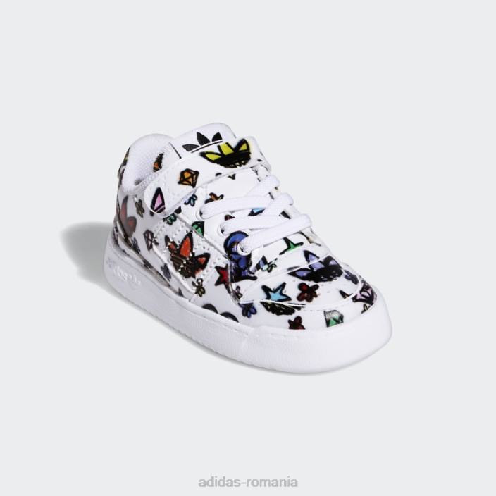 Adidas pantofi mono joasă jeremy scott forum 84 negri copii alb negru 2JBN24749