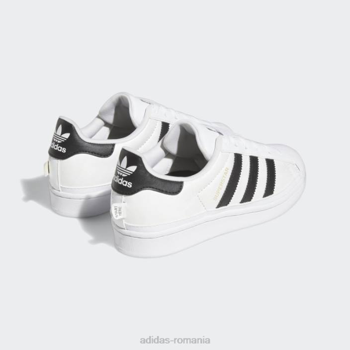 Adidas pantofi negri superstar moda copii alb/negru/auriu metalic 2JBN24802