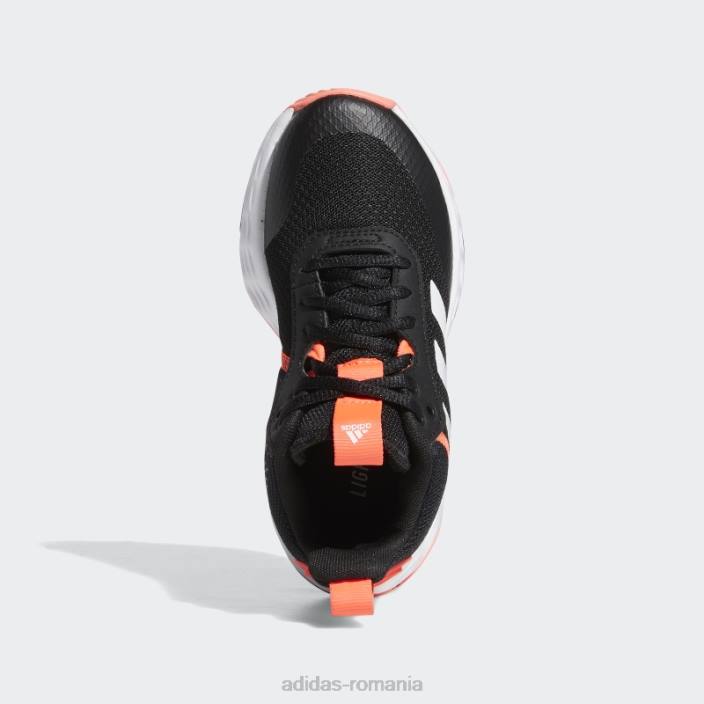 Adidas pantofi ownthegame 2.0 negri copii negru/alb/turbo 2JBN24733