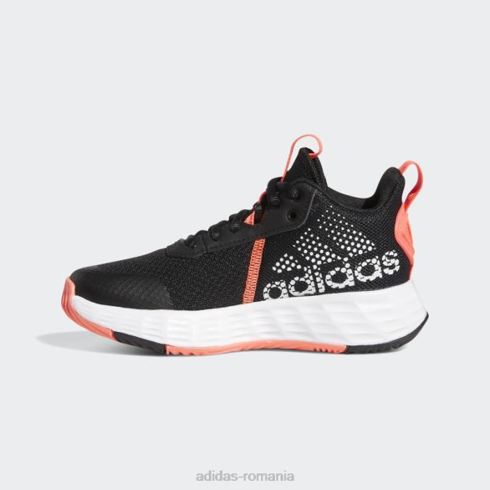 Adidas pantofi ownthegame 2.0 negri copii negru/alb/turbo 2JBN24733