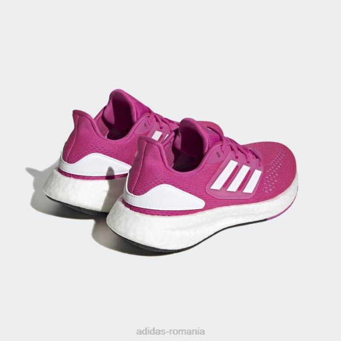 Adidas pantofi pureboost 22 de mentă fierbinte copii fucsia/alb/menta 2JBN24794
