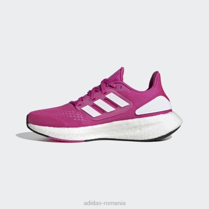 Adidas pantofi pureboost 22 de mentă fierbinte copii fucsia/alb/menta 2JBN24794