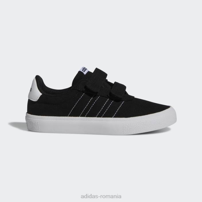 Adidas pantofi skateboard vulcraid3r negri copii alb negru 2JBN24805
