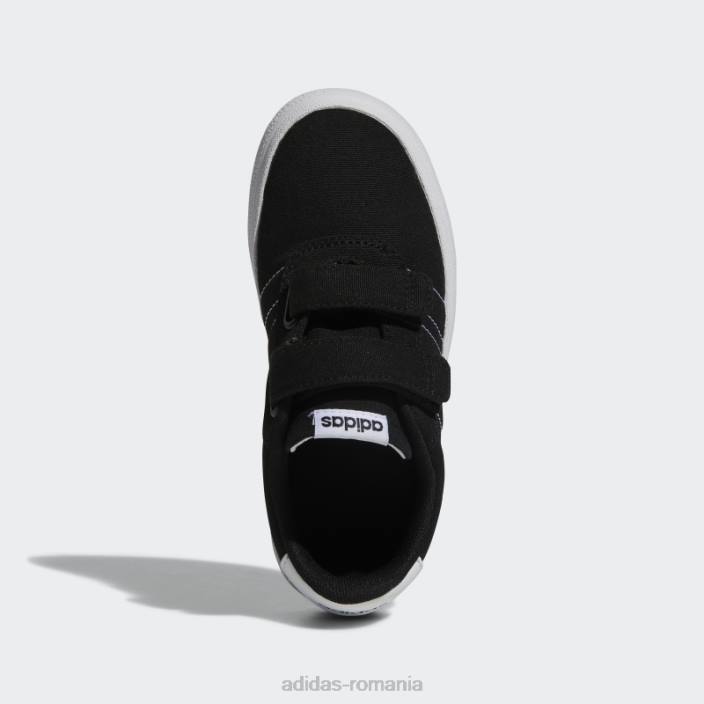 Adidas pantofi skateboard vulcraid3r negri copii alb negru 2JBN24805