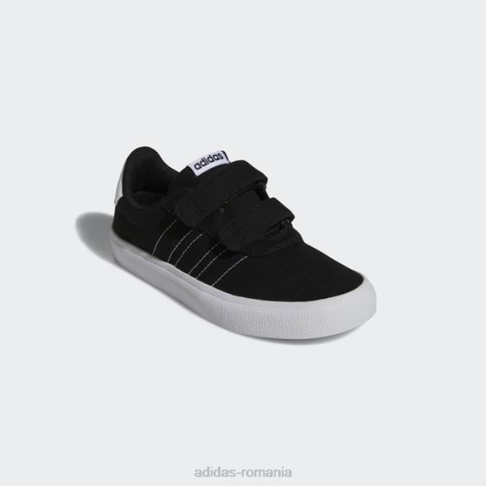 Adidas pantofi skateboard vulcraid3r negri copii alb negru 2JBN24805