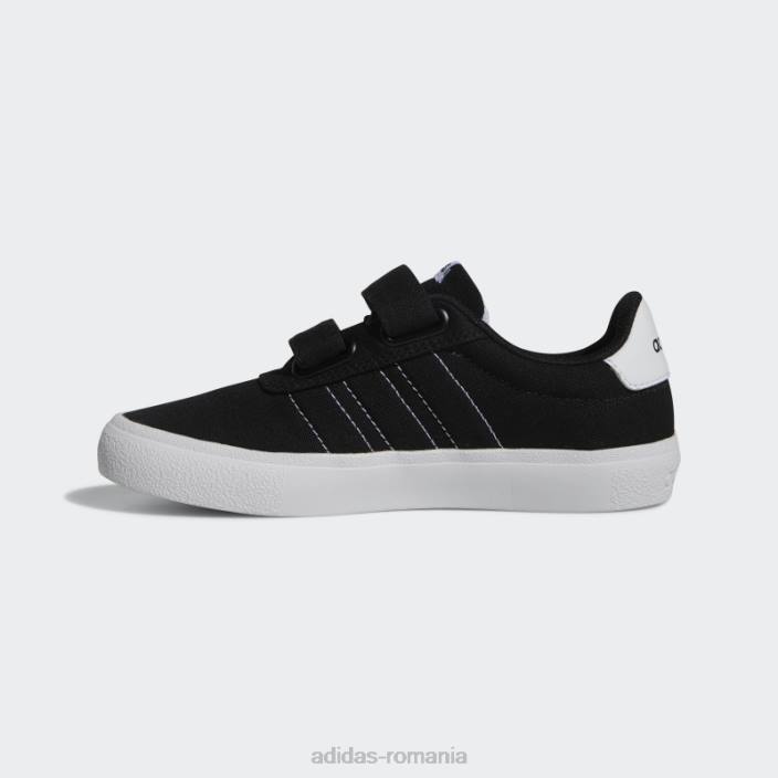 Adidas pantofi skateboard vulcraid3r negri copii alb negru 2JBN24805