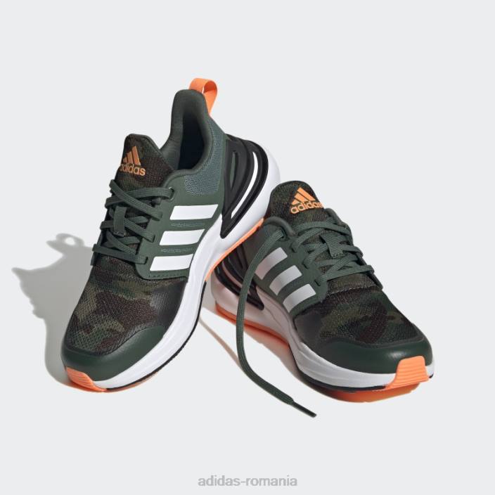 Adidas pantofi sport din dantela de oxid verde rapidasport bounce copii oxid verde/alb/portocaliu 2JBN24670
