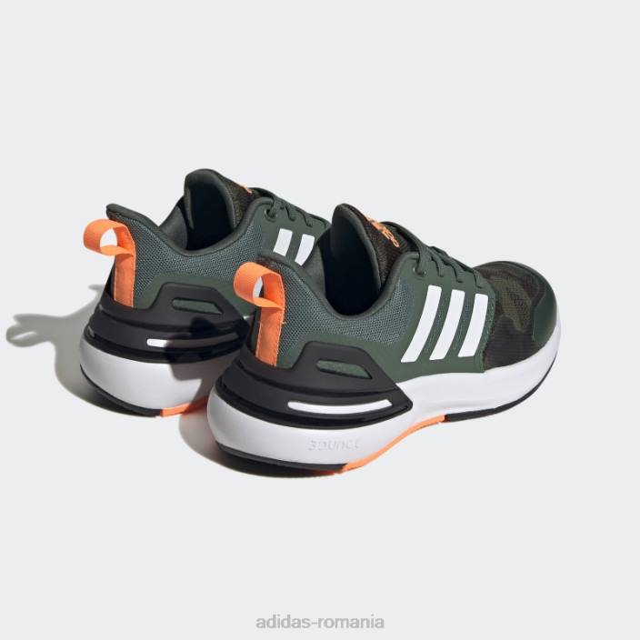 Adidas pantofi sport din dantela de oxid verde rapidasport bounce copii oxid verde/alb/portocaliu 2JBN24670