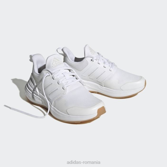 Adidas pantofi sport din dantela rapidasport bounce alb copii alb 2JBN24926