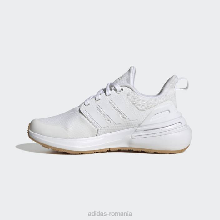 Adidas pantofi sport din dantela rapidasport bounce alb copii alb 2JBN24926
