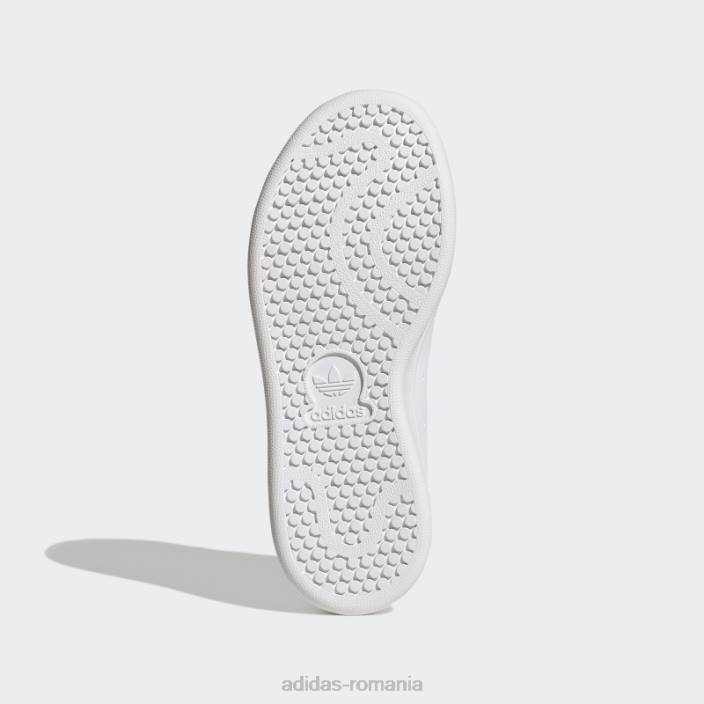 Adidas pantofi stan smith argintii copii alb/gri/argintiu 2JBN24470