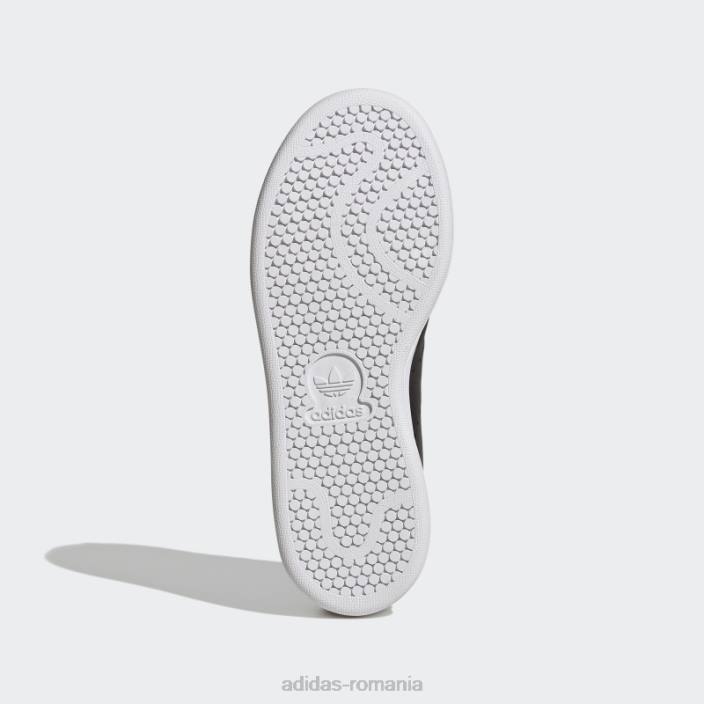 Adidas pantofi stan smith aurii metalici fierbinți copii negru/alb/auriu metalic 2JBN24798