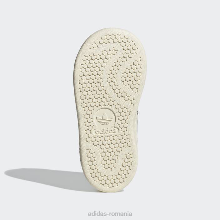 Adidas pantofi stan smith eleganti negri copii alb negru 2JBN24494