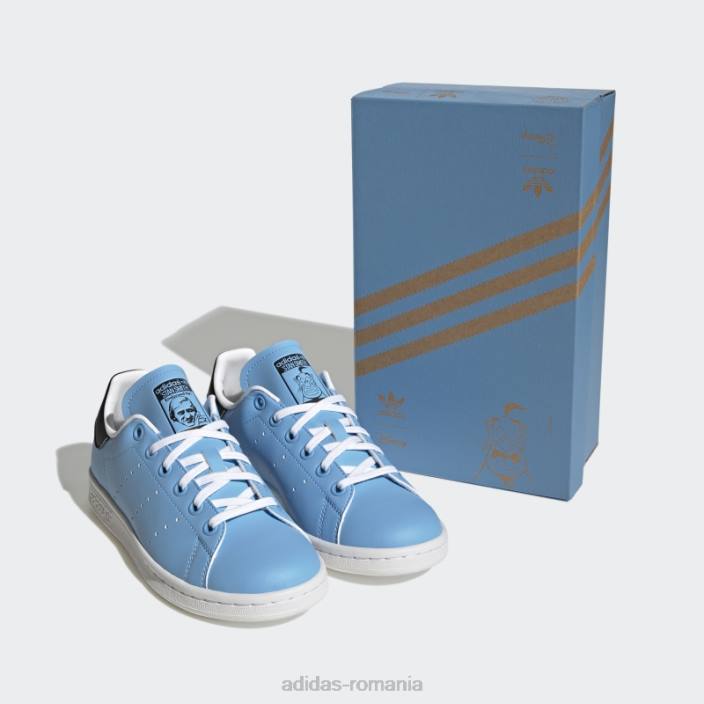 Adidas pantofi stan smith genie pantone copii pantone/alb/negru 2JBN24710