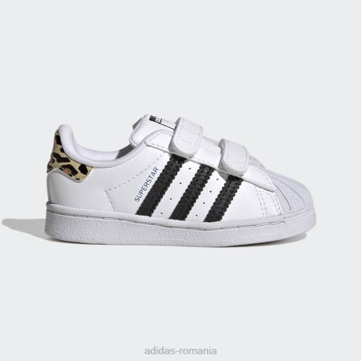 Adidas pantofi superstar albaștri la modă copii alb/negru/albastru 2JBN24792
