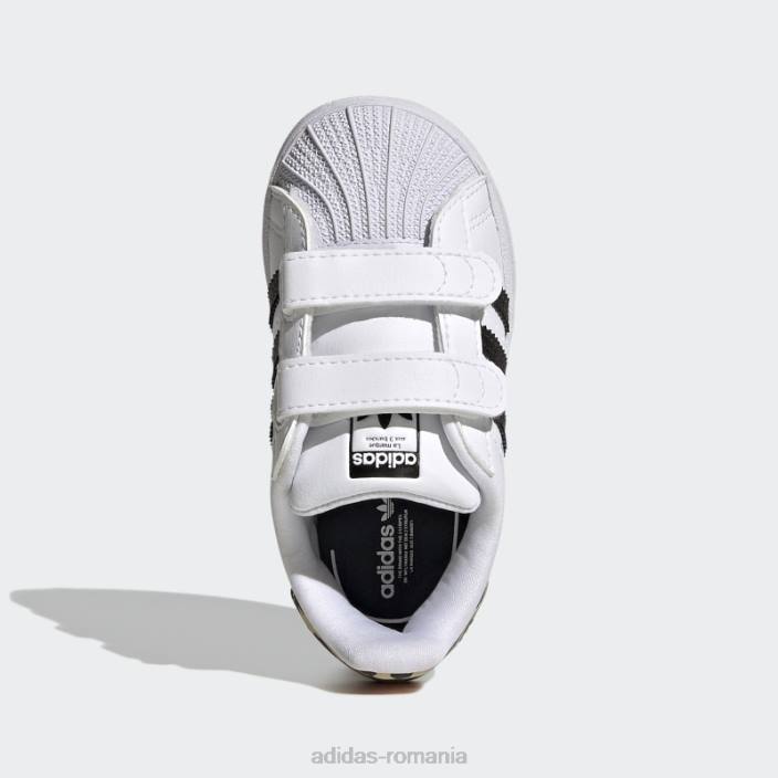 Adidas pantofi superstar albaștri la modă copii alb/negru/albastru 2JBN24792